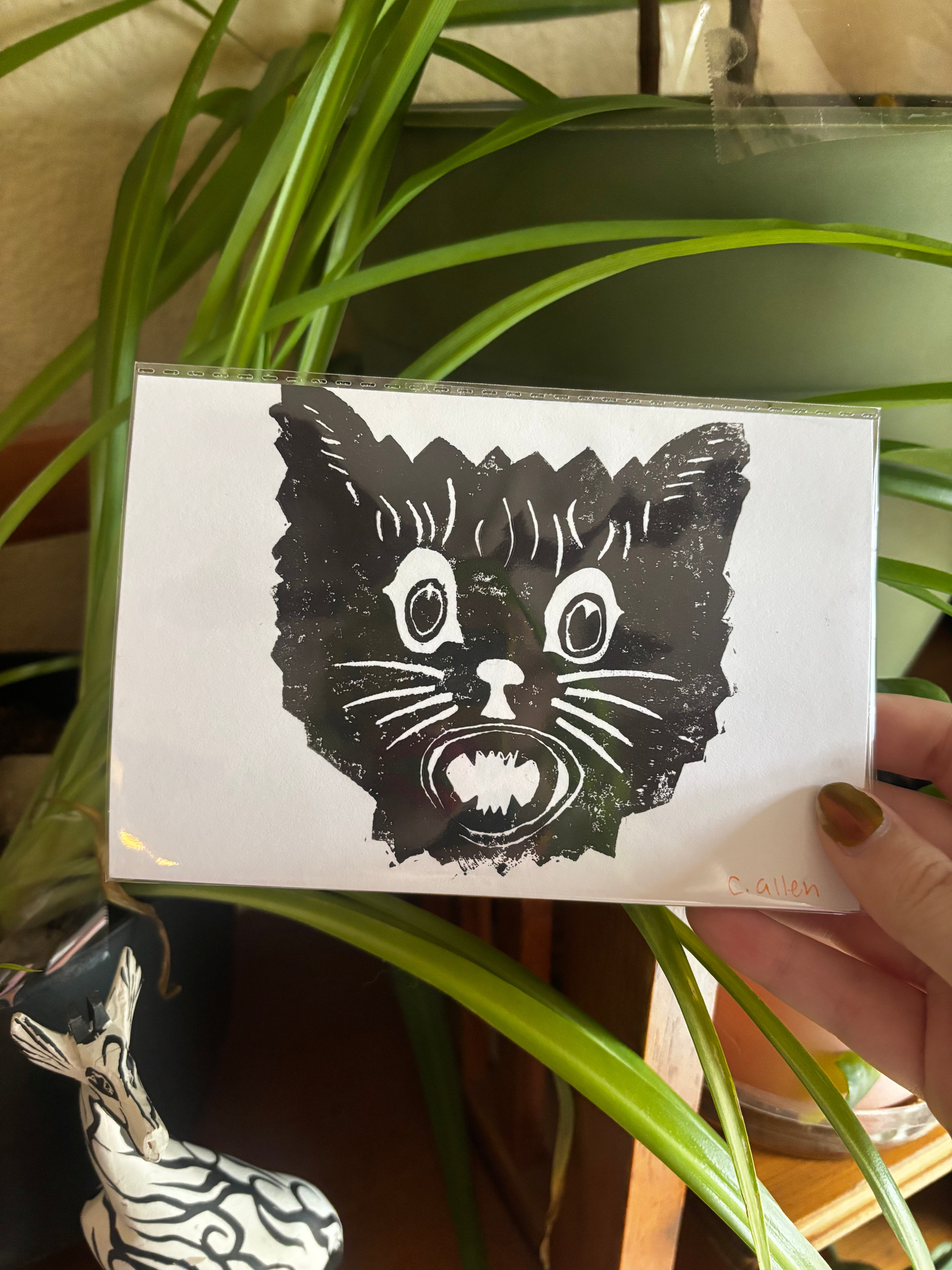 Halloween Cat Print