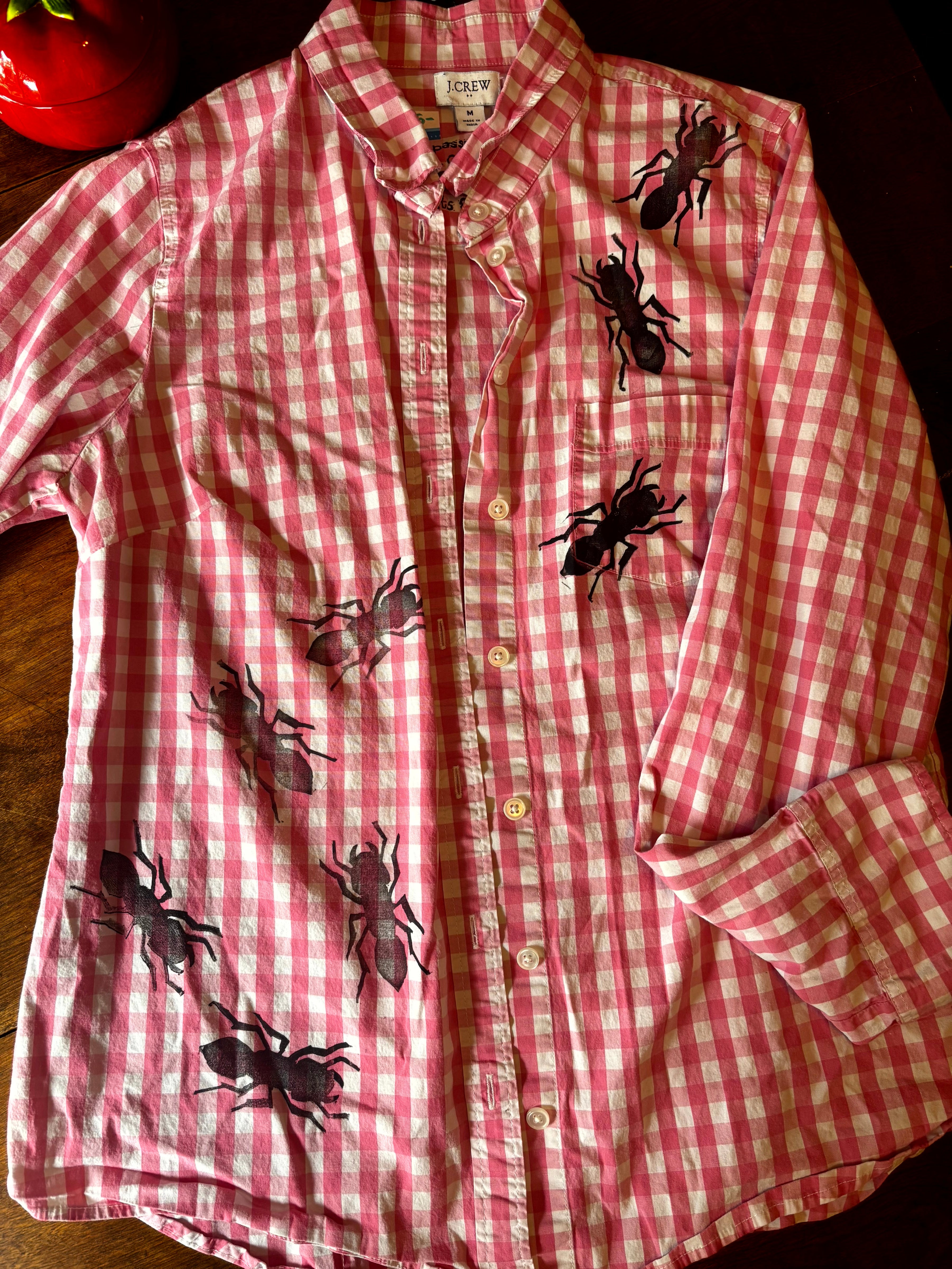 Ant Picnic Button Up