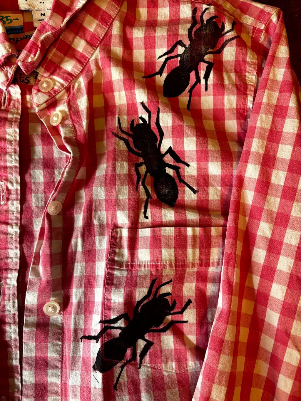 Ant Picnic Button Up