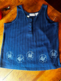 Ribbed Pansy Tank Top